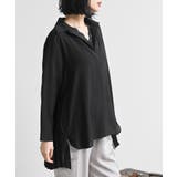 ブラック | ＢＡＣＫプリーツスキッパーブラウス | rps