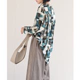 アソートプリントバンドカラーチュニックブラウス | rps | 詳細画像13 