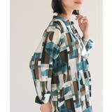 アソートプリントバンドカラーチュニックブラウス | rps | 詳細画像17 