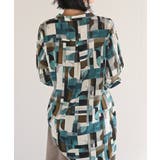 アソートプリントバンドカラーチュニックブラウス | rps | 詳細画像18 