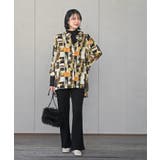 アソートプリントバンドカラーチュニックブラウス | rps | 詳細画像21 