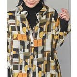 アソートプリントバンドカラーチュニックブラウス | rps | 詳細画像25 