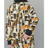 アソートプリントバンドカラーチュニックブラウス | rps | 詳細画像27 