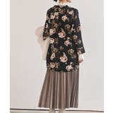 アソートプリントバンドカラーチュニックブラウス | rps | 詳細画像4 