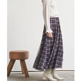 チェックチュールたっぷりフレアースカート | rps | 詳細画像11 