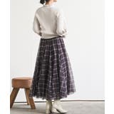 チェックチュールたっぷりフレアースカート | rps | 詳細画像12 