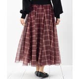 チェックチュールたっぷりフレアースカート | rps | 詳細画像27 