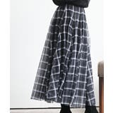 チェックチュールたっぷりフレアースカート | rps | 詳細画像7 