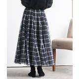 チェックチュールたっぷりフレアースカート | rps | 詳細画像8 