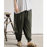 カーキ | レーヨンボリュームタックパンツ | rps