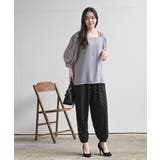 スクエアーネックギャザー５分袖ブラウス | rps | 詳細画像10 