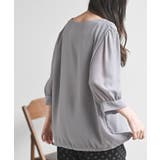 スクエアーネックギャザー５分袖ブラウス | rps | 詳細画像16 