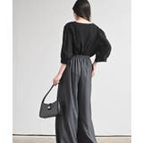 スクエアーネックギャザー５分袖ブラウス | rps | 詳細画像20 