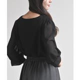 スクエアーネックギャザー５分袖ブラウス | rps | 詳細画像23 