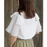 肩リボンフレアー袖ブラウス | rps | 詳細画像15 