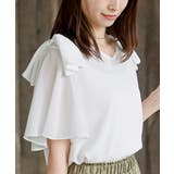 肩リボンフレアー袖ブラウス | rps | 詳細画像17 