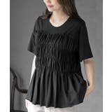 ブラック | 接触冷感シャーリングビスチェドッキングＴ | rps