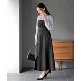 無地×ストライプシャツドッキングワンピース | rps | 詳細画像10 