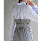 無地×ストライプシャツドッキングワンピース | rps | 詳細画像8 