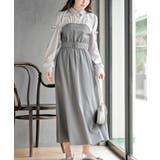 異素材切替リボン袖ドッキングワンピース | rps | 詳細画像1 