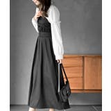 異素材切替リボン袖ドッキングワンピース | rps | 詳細画像11 