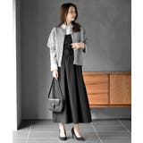 異素材切替リボン袖ドッキングワンピース | rps | 詳細画像17 