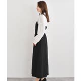 異素材切替リボン袖ドッキングワンピース | rps | 詳細画像18 