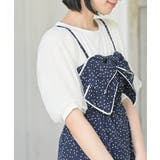 ドットプリントBIGリボンキャミワンピース | rps | 詳細画像17