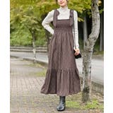 デシンプリントシャーリング肩リボンワンピース | rps | 詳細画像1 