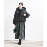 デシンプリントシャーリング肩リボンワンピース | rps | 詳細画像11 