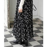 デシンプリントシャーリング肩リボンワンピース | rps | 詳細画像19 