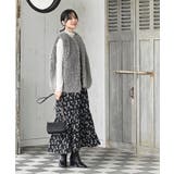 デシンプリントシャーリング肩リボンワンピース | rps | 詳細画像21 