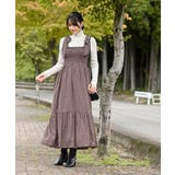 デシンプリントシャーリング肩リボンワンピース | rps | 詳細画像23 