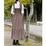 デシンプリントシャーリング肩リボンワンピース | rps | 詳細画像25 