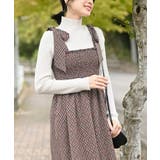 デシンプリントシャーリング肩リボンワンピース | rps | 詳細画像27 