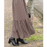 デシンプリントシャーリング肩リボンワンピース | rps | 詳細画像30 