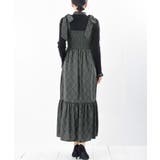 デシンプリントシャーリング肩リボンワンピース | rps | 詳細画像33 