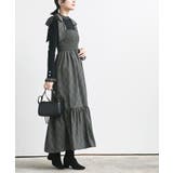 デシンプリントシャーリング肩リボンワンピース | rps | 詳細画像5 