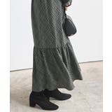 デシンプリントシャーリング肩リボンワンピース | rps | 詳細画像9 