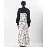 リボン柄プリントシャーリング肩リボンワンピース | rps | 詳細画像22 