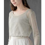 ボートネック透かしラメニットプルオーバー | rps | 詳細画像15 