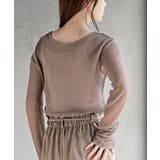 ボートネック透かしラメニットプルオーバー | rps | 詳細画像24 