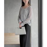 ボートネック透かしラメニットプルオーバー | rps | 詳細画像3 