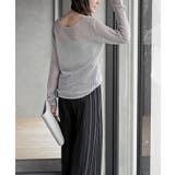 ボートネック透かしラメニットプルオーバー | rps | 詳細画像4 