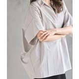 シワ加工スキッパーシャツ | rps | 詳細画像14