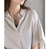 シワ加工スキッパーシャツ | rps | 詳細画像17