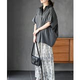 シワ加工スキッパーシャツ | rps | 詳細画像5