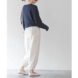 リボン刺繍ケーブル編み長袖クルーネックニットカーディガン | rps | 詳細画像22 