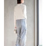 リボン刺繍ケーブル編み長袖クルーネックニットカーディガン | rps | 詳細画像4 