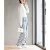 リボン刺繍ケーブル編み長袖クルーネックニットカーディガン | rps | 詳細画像5 